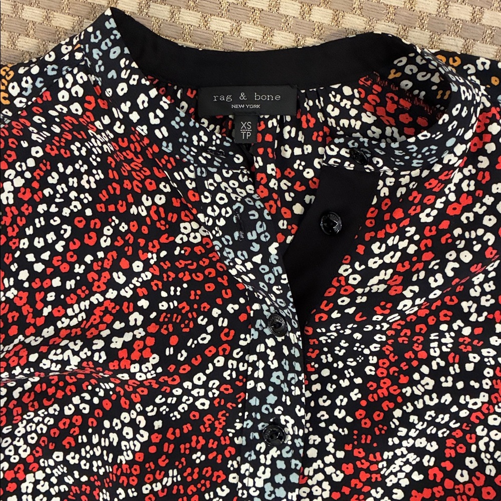 rag & bone Collette Top 100% silk - Picture 4 of 8